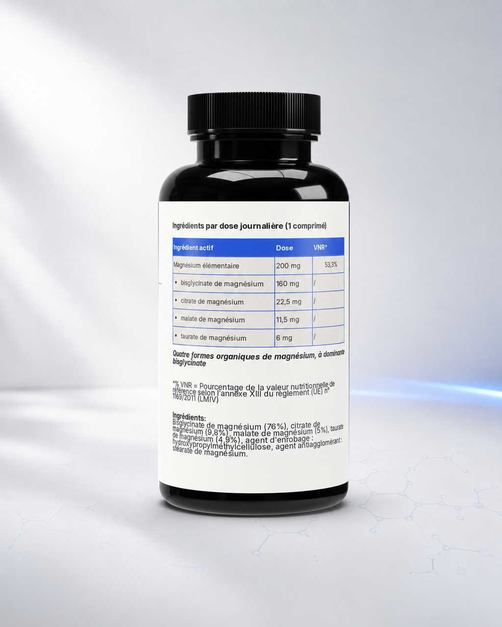 Magnesium bisglycinate 4x vecteurs